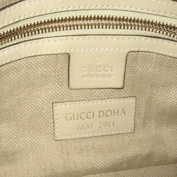 Gucci Handmade Crossbody Ivory Leather Satchel - Picture 5 of 8